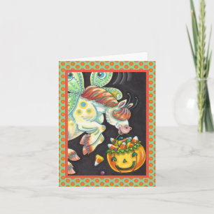 HALLoween FLYGANDE HÄST CANDY CORN Tom Not Kort