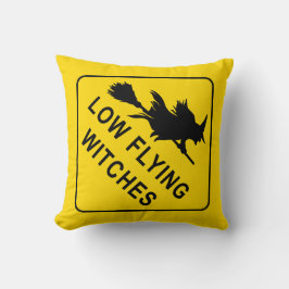 Halloween-flygande Witch-tecken Kudde
