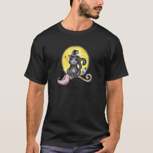 Halloween flyger bort med mig Måne Black Cat T Shirt