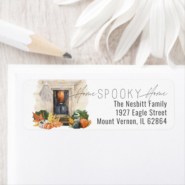 Halloween Flyttningsadressetikett Returadress Etikett (Insitu)