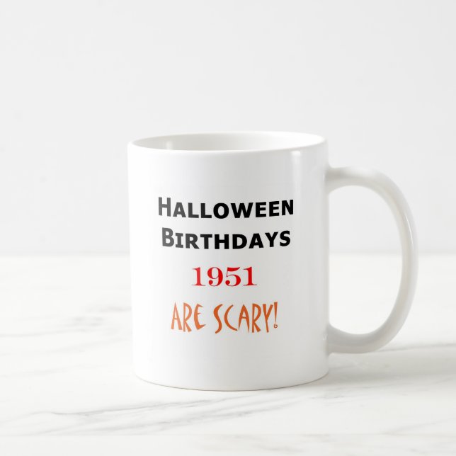 halloween födelsedag 1951 kaffemugg (Höger)