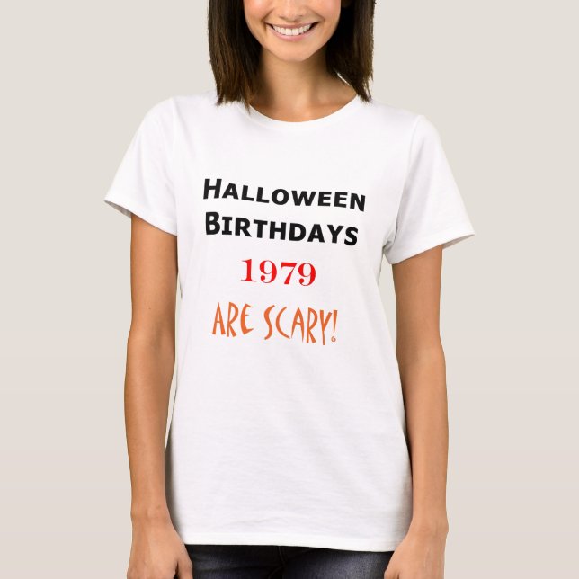 halloween födelsedag 1979 tee (Framsida)