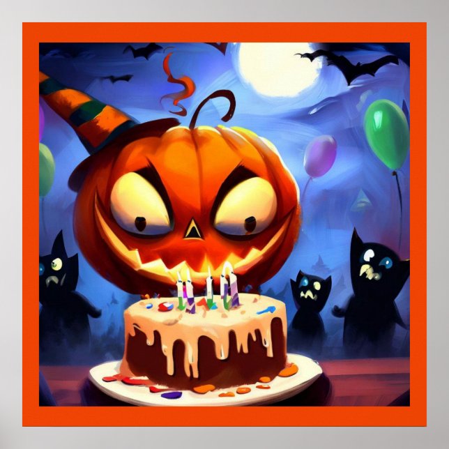 Halloween - födelsedag 3 poster (Framsidan)