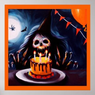 Halloween - födelsedag 4 poster