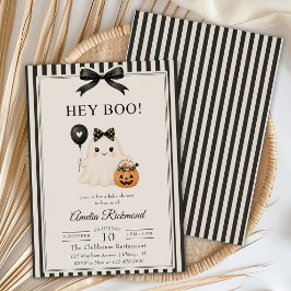 Halloween födelsedag Hej Boo söt spöke Inbjudningar