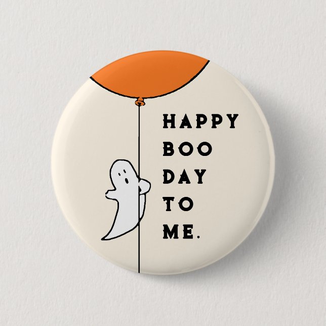 Halloween Födelsedag Knapp (Framsida)