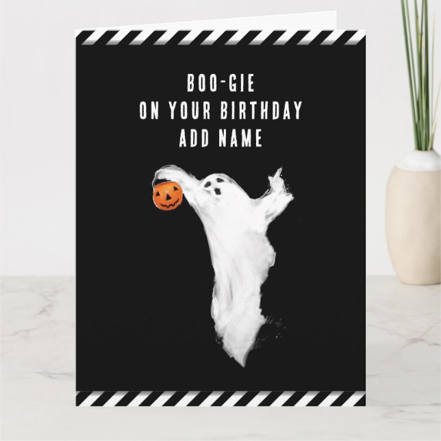 Halloween Födelsedag Kort (Framsida)