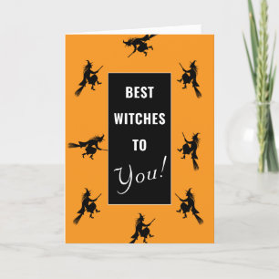 Halloween Födelsedag Rolig Vikbar Kort
