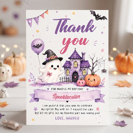 Halloween Födelsedag Tack Kort