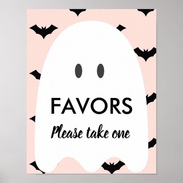 Halloween-födelsedagen Skriv ett favorittecken Poster (Framsidan)