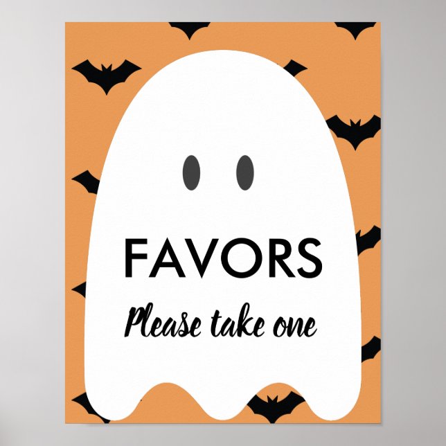 Halloween-födelsedagen Skriv ett favorittecken Poster (Framsidan)