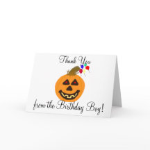 Halloween Födelsedags Pojke Tack Pumpa Ballonger