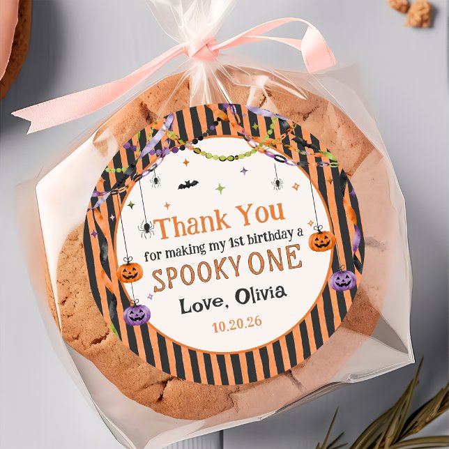 Halloween Födelsedags Spooktacular Klistermärke (Skapare uppladdad)