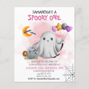 Halloween Födelsedagsfest Barn Spöklik En Spöke