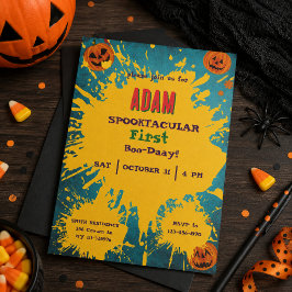 Halloween Födelsedagsfest för barn Halloween Inbjudningar