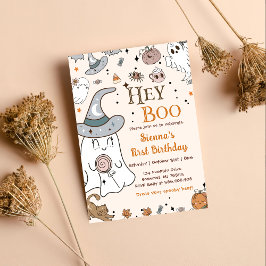 Halloween Födelsedagsfest Hej Boo-inbjudningar Inbjudningar