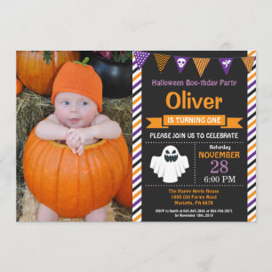 Halloween Födelsedagsfest inbjudan