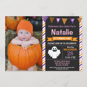Halloween Födelsedagsfest inbjudan