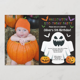 Halloween Födelsedagsfest inbjudan