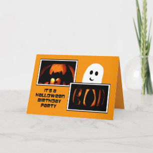 Halloween Födelsedagsfest inbjudan