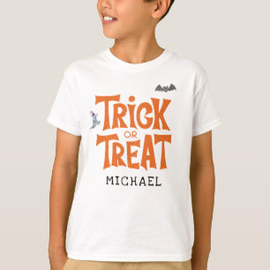 Halloween-födelsedagsfest med 'Bus eller godis' - T Shirt