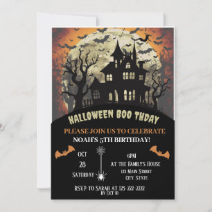 Halloween Födelsedagsfest med Buss </s> Inbjudningar