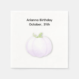 Halloween-Födelsedagsfest | Minimal dockningsdesig Pappersservett