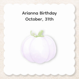 Halloween-Födelsedagsfest | Minimal dockningsdesig Underlägg Papper