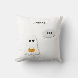 Halloween-Födelsedagsfest | Minimal Ghost-design Kudde