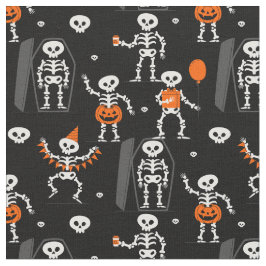 halloween födelsedagsfest skelett kista skalle tyg