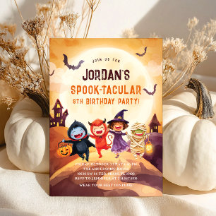 Halloween Födelsedagsfest Spooktacular Inbjudningar
