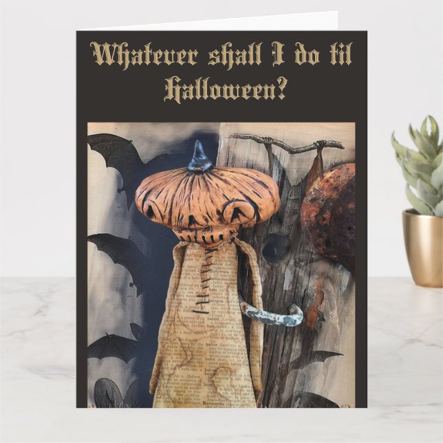 Halloween Födelsedagsfest Tillbehör Presentkort JO Kort (Liten växt)