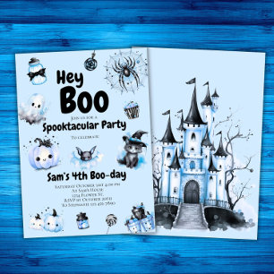 Halloween-födelsedagsinbjudan Boys, Boo Spooky Inbjudningar