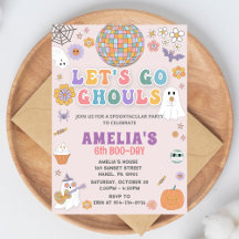 Halloween-födelsedagsinbjudan, EDITABLE Halloween