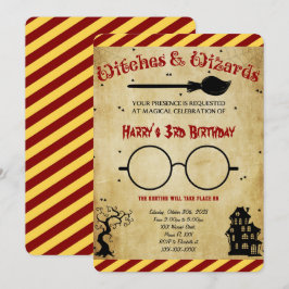 Halloween-födelsedagsinbjudan Inbjudningar