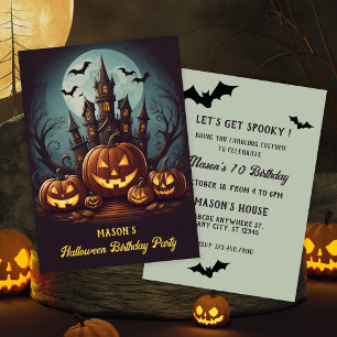 Halloween-födelsedagsinbjudan Inbjudningar