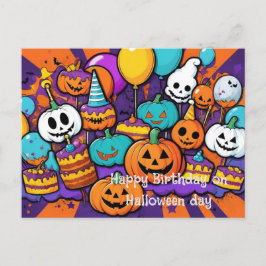 Halloween & födelsedagskort vykort