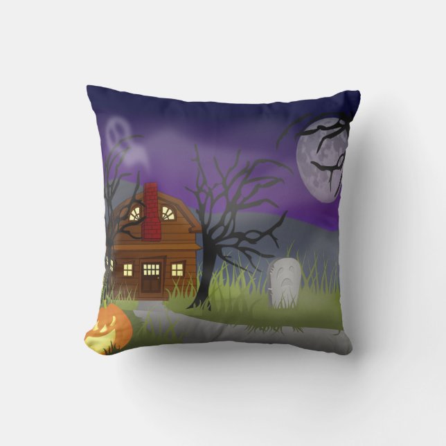 Halloween Fog Kudde (Framsida)