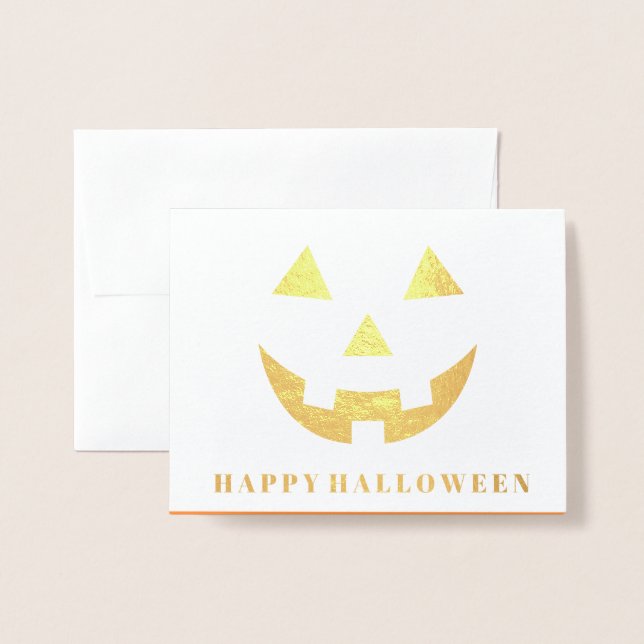 Halloween Foil Card Folierat Kort (Framsida med kuvert)