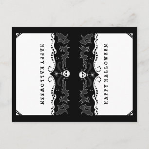 Halloween Food Drink BLANK Tält Card - FÖR SKRIVA Vykort