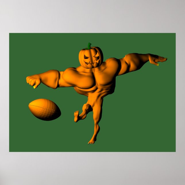 Halloween Football League Kickoff Poster (Framsidan)