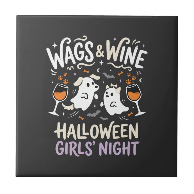 Halloween för hundar Boo Crew Kakelplatta (Framsidan)