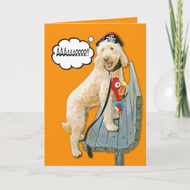 Halloween för klotterdagtecknader pirat kort (Framsida)