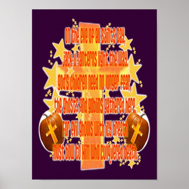 Halloween för kristna (Dikt) Poster (Framsidan)