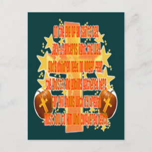 Halloween för kristna (Dikt) Vykort