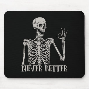 Halloween för kvinnor.. Bättre aldrig Skeleton Rol Musmatta
