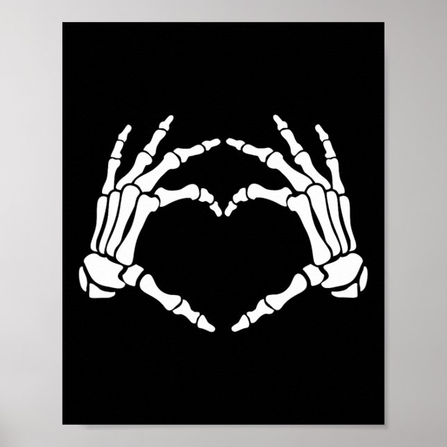 Halloween för kvinnor Skeleton Kvinnor Halloween C Poster (Framsidan)