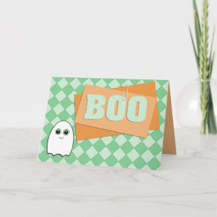 Halloween för spöke för Scrapbookstilbu kort