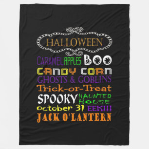 Halloween-fördrag och rättigheter fleecefilt