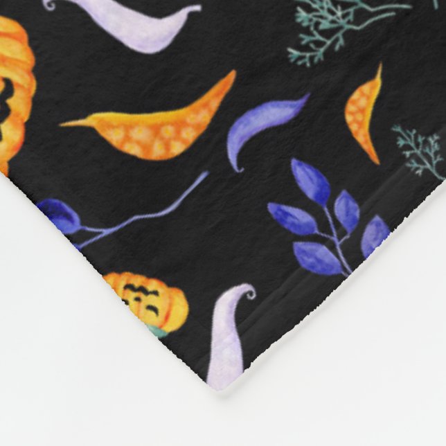 Halloween Forest Fleece Blanket (Hörn)